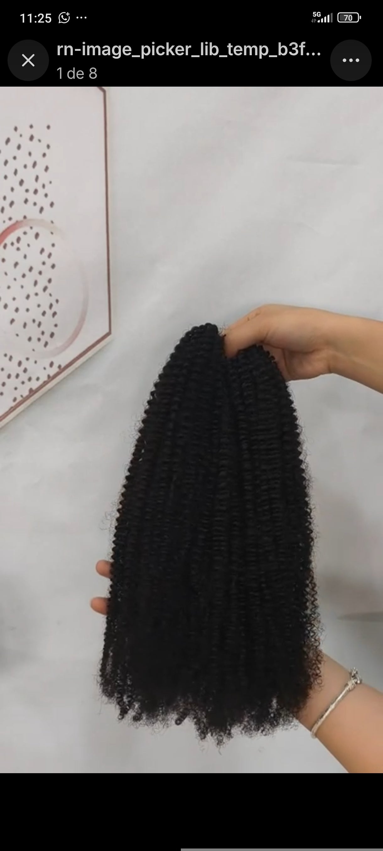Crochet Afro Curly – Preto Natural (#1B)