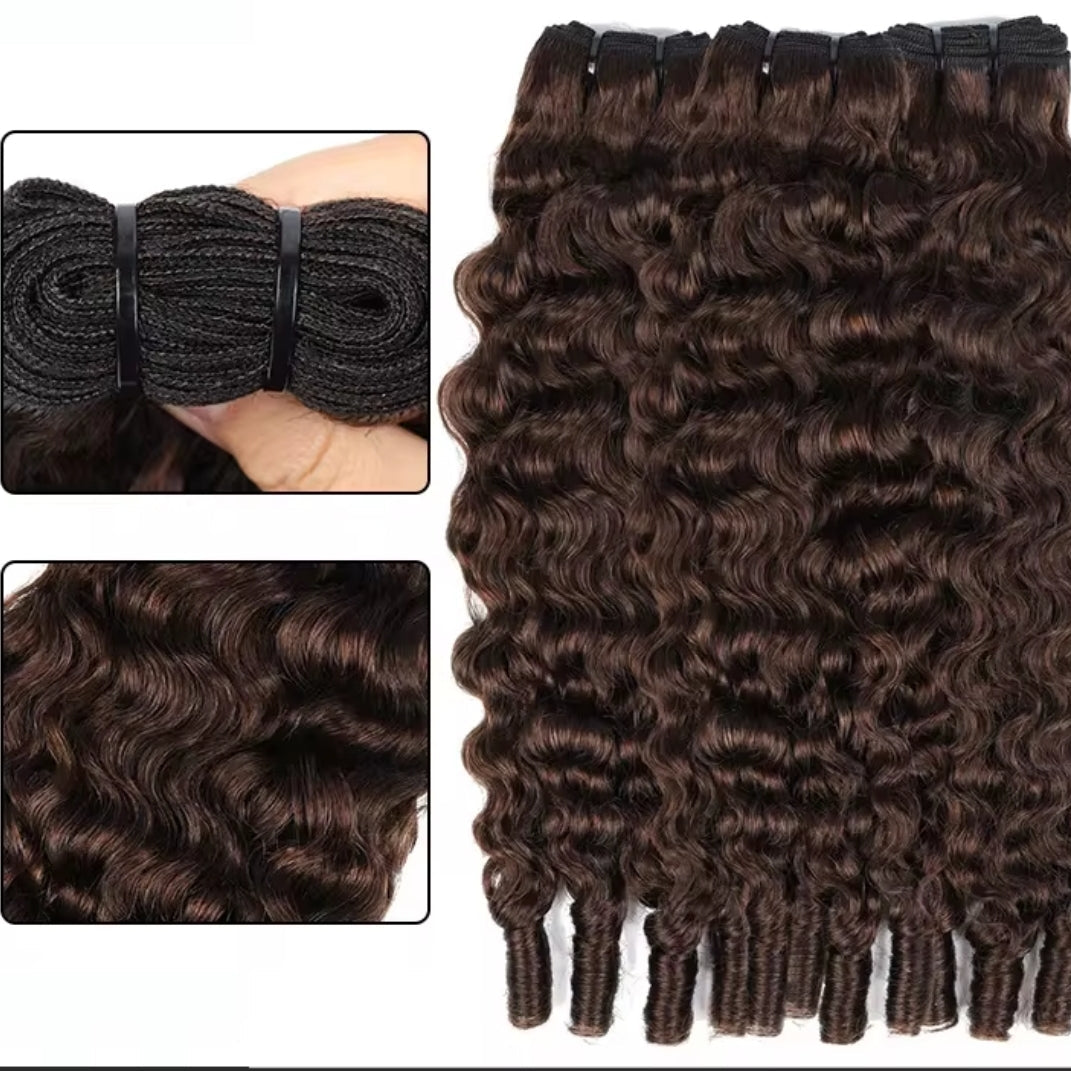 Extensões Burmese Curly – Castanho Chocolate (#4)