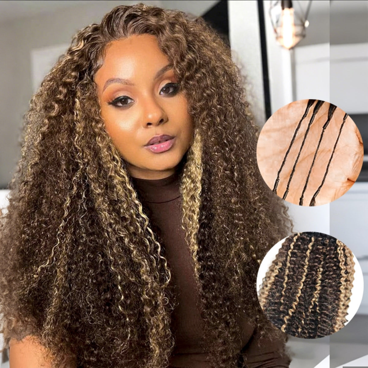 Crochet Kinky Curly – Piano (Tricolor)