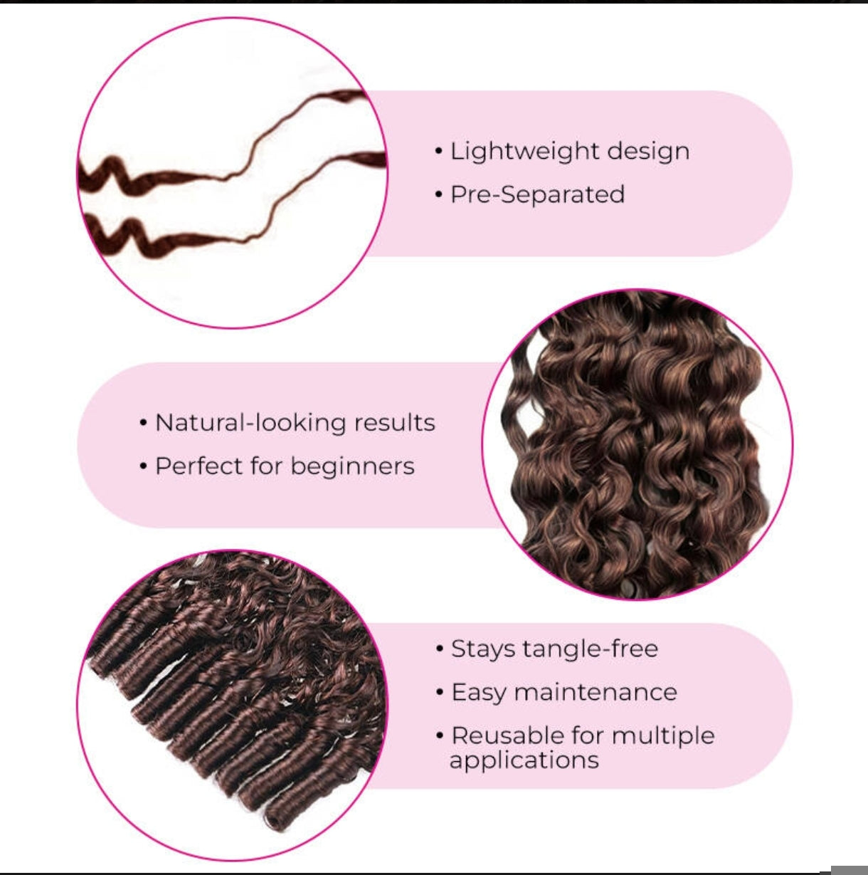 Crochet Burmese Curly – Castanho Chocolate (#4)