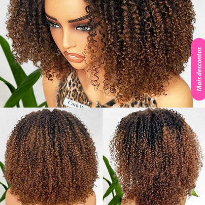 Peruca  Afro Curly - Ombré
