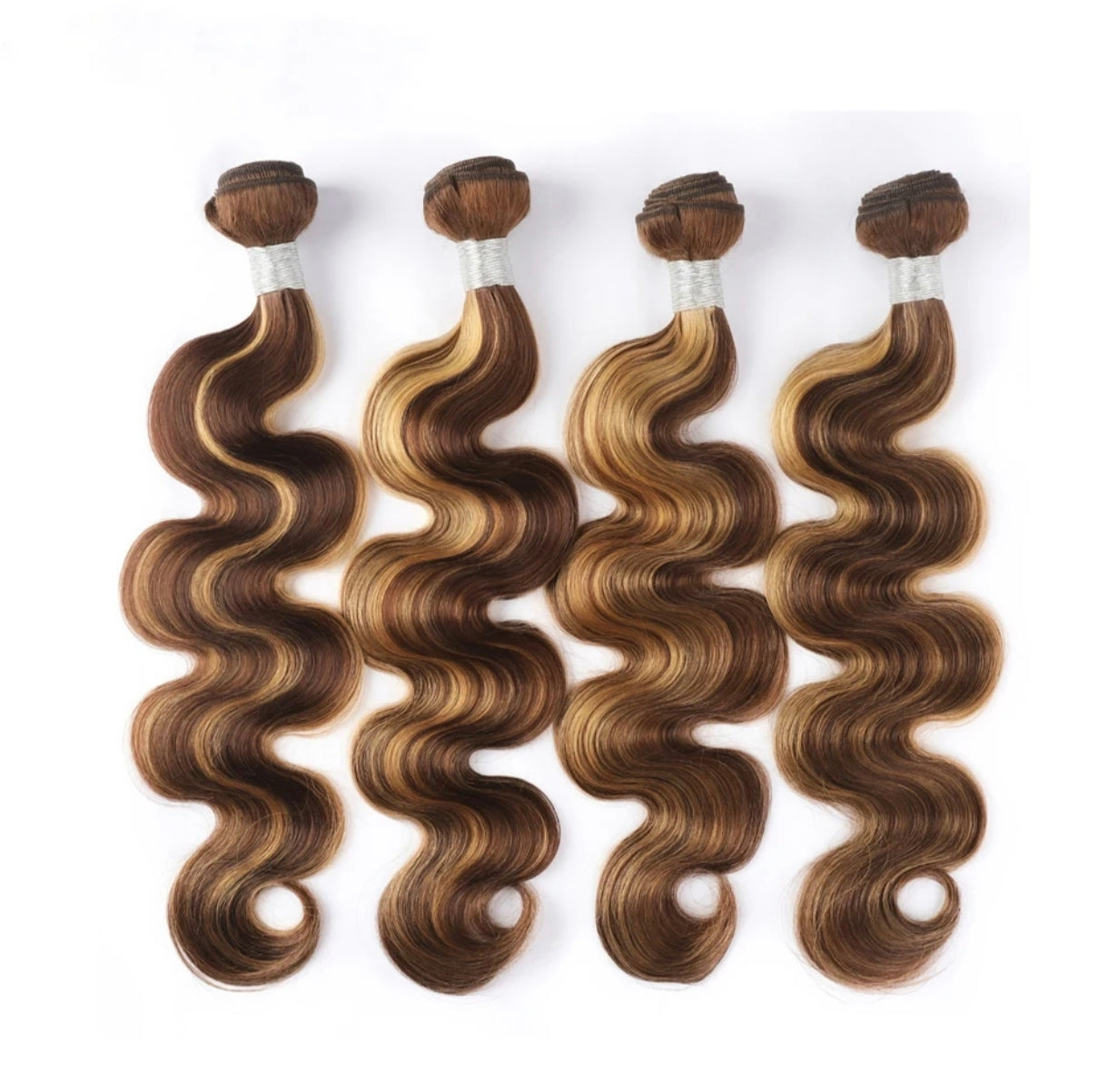 Extensões de Cabelo Humano Brasileiro Body Wave - tricolor