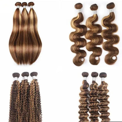 Extensões Liso – Piano (Tricolor)