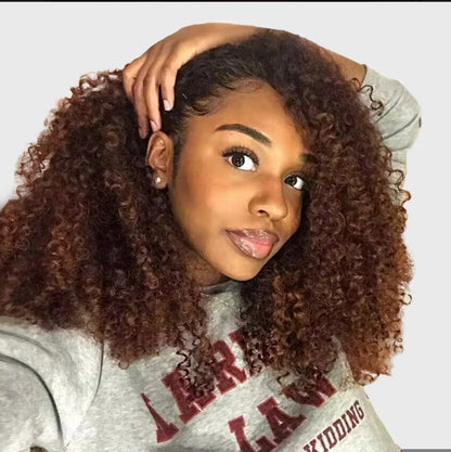 Peruca Wear Go Kinky Curly – Castanho Chocolate (#4)
