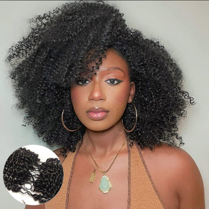 Crochet Afro Curly – Preto Natural (#1B)