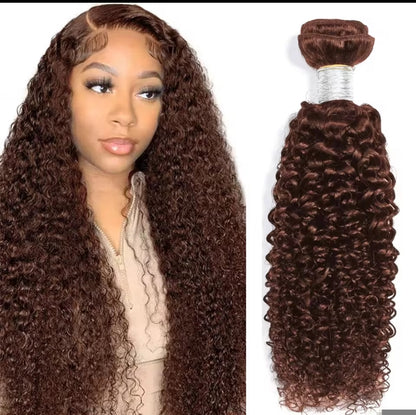 Extensões Kinky Curly – Castanho Chocolate (#4)