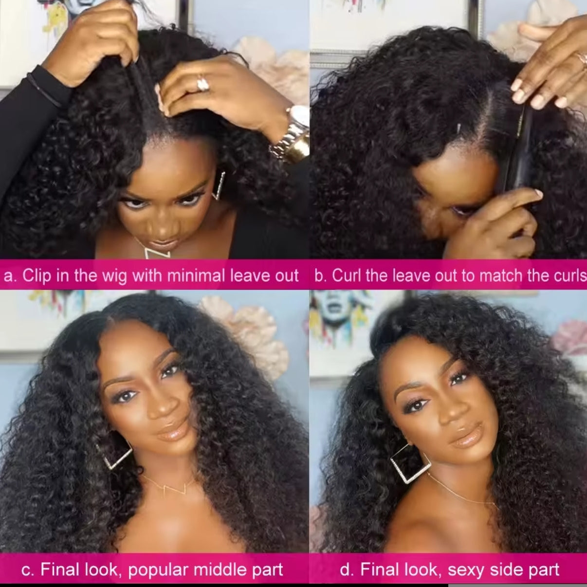 Peruca Parte V Burmese Curly – Preto Natural (#1B)