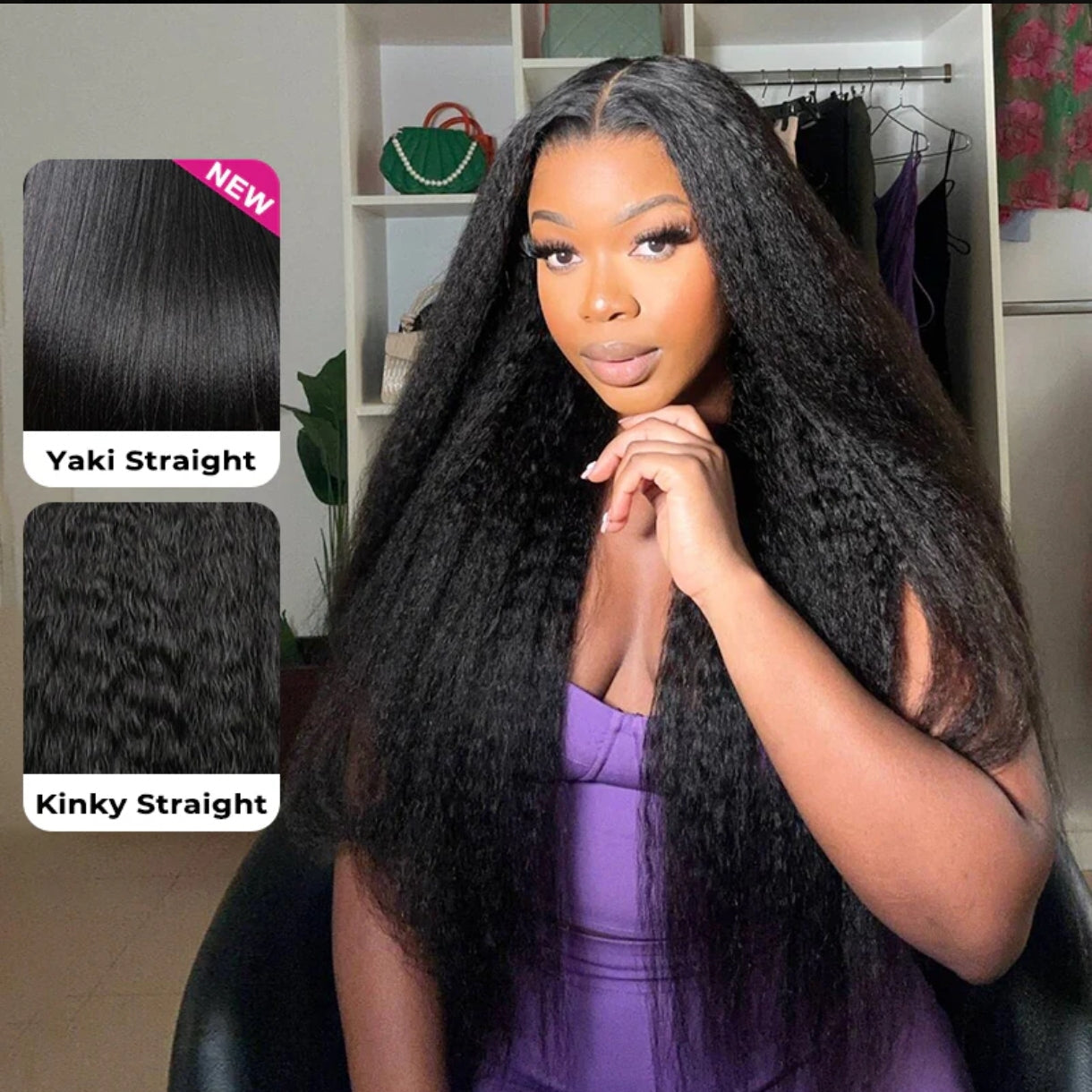 Crochet Kinky Straight – Preto Natural (#1B)