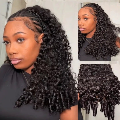 Half Wig Burmese Curly – Preto Natural (#1B)