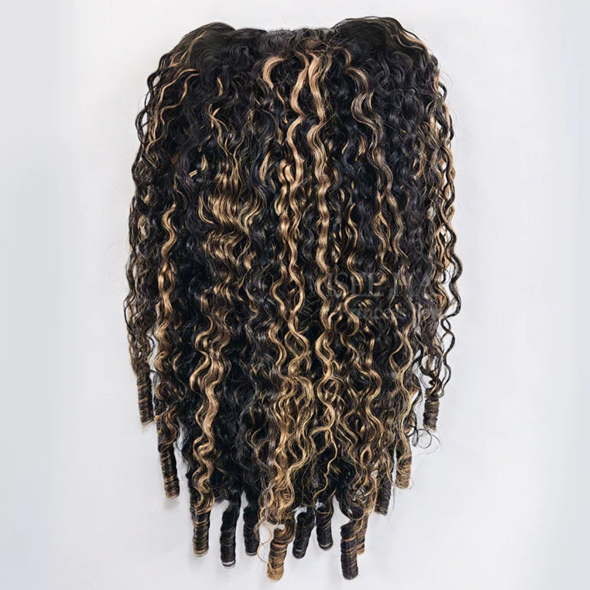 Crochet Burmese curly– Preto(#1b) e Loiro(#30)