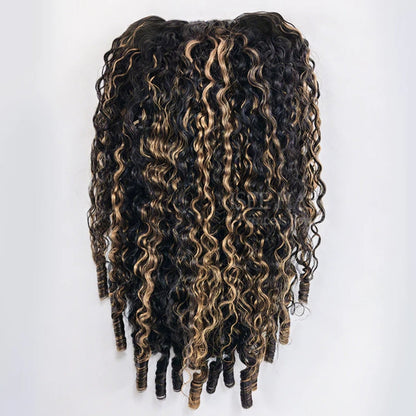 Crochet Burmese curly– Preto(#1b) e Loiro(#30)