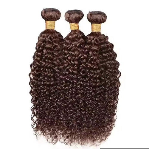 Extensões Kinky Curly – Castanho Chocolate (#4)