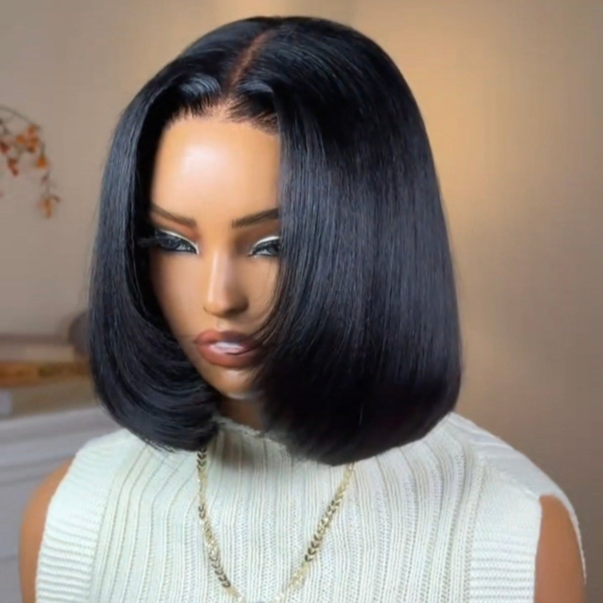Peruca Bob Yaki – Preto Natural (#1B)