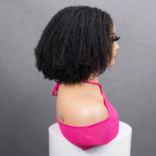 Peruca Cacheada Ombre Curta – Cabelo Humano