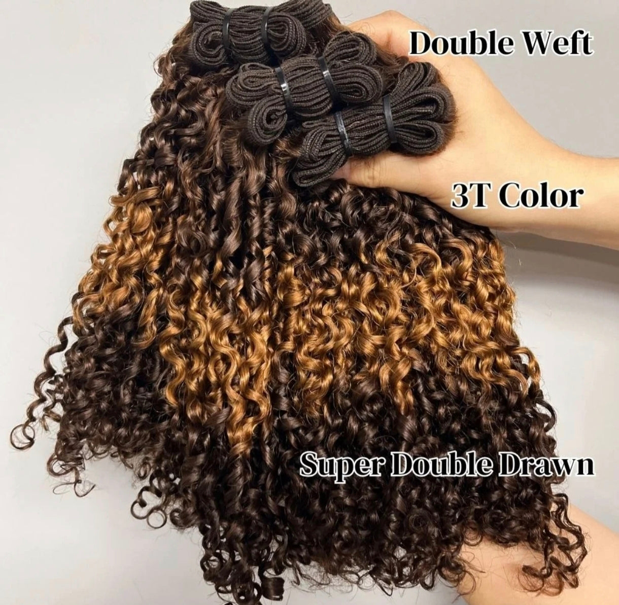 Extensões de Cabelo Humano Brasileiro Pixie cor #4/27