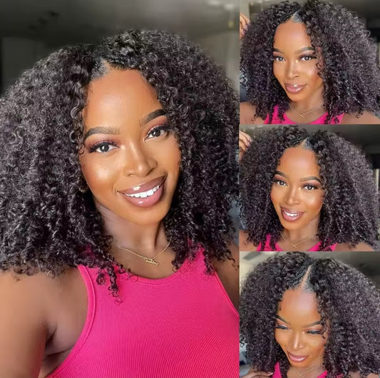 Peruca Parte V Kinky Curly – Preto Natural (#1B)