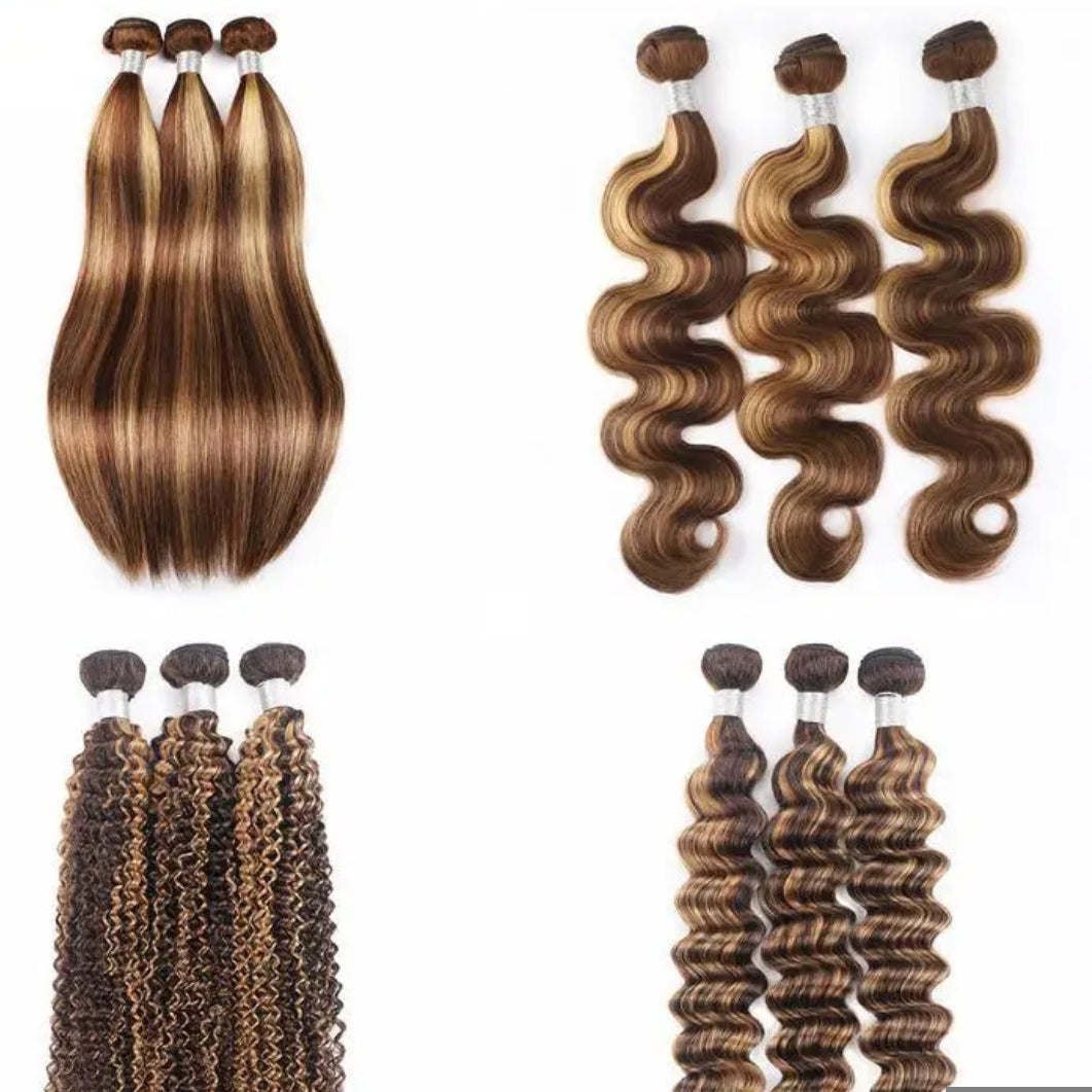 Extensões Kinky Curly – Piano (Tricolor)