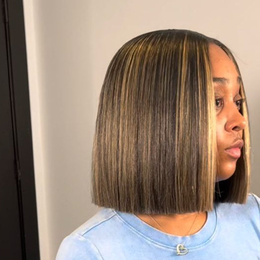 Peruca Bob Reta– Madeixa Frontal