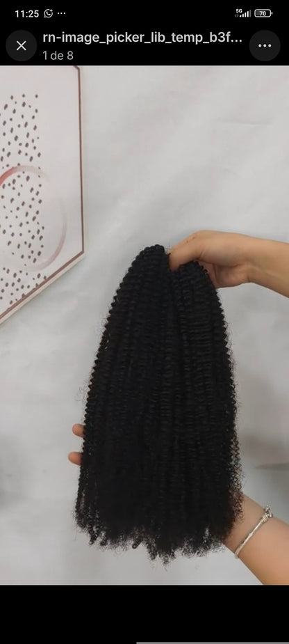 Crochet Afro Curly – Preto Natural (#1B)