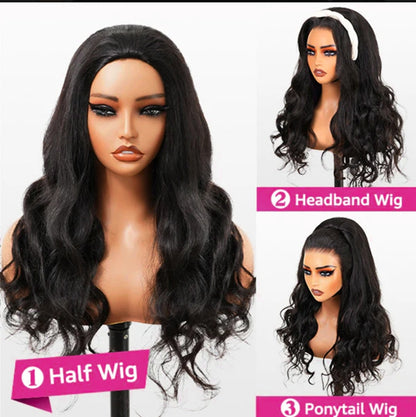 Half Wig Yaki – Preto Natural (#1B)