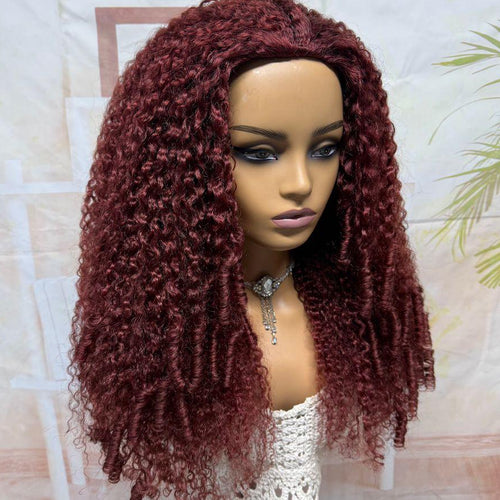 Half Wig Burmese Curly – Vermelho Acastanhado (#33)