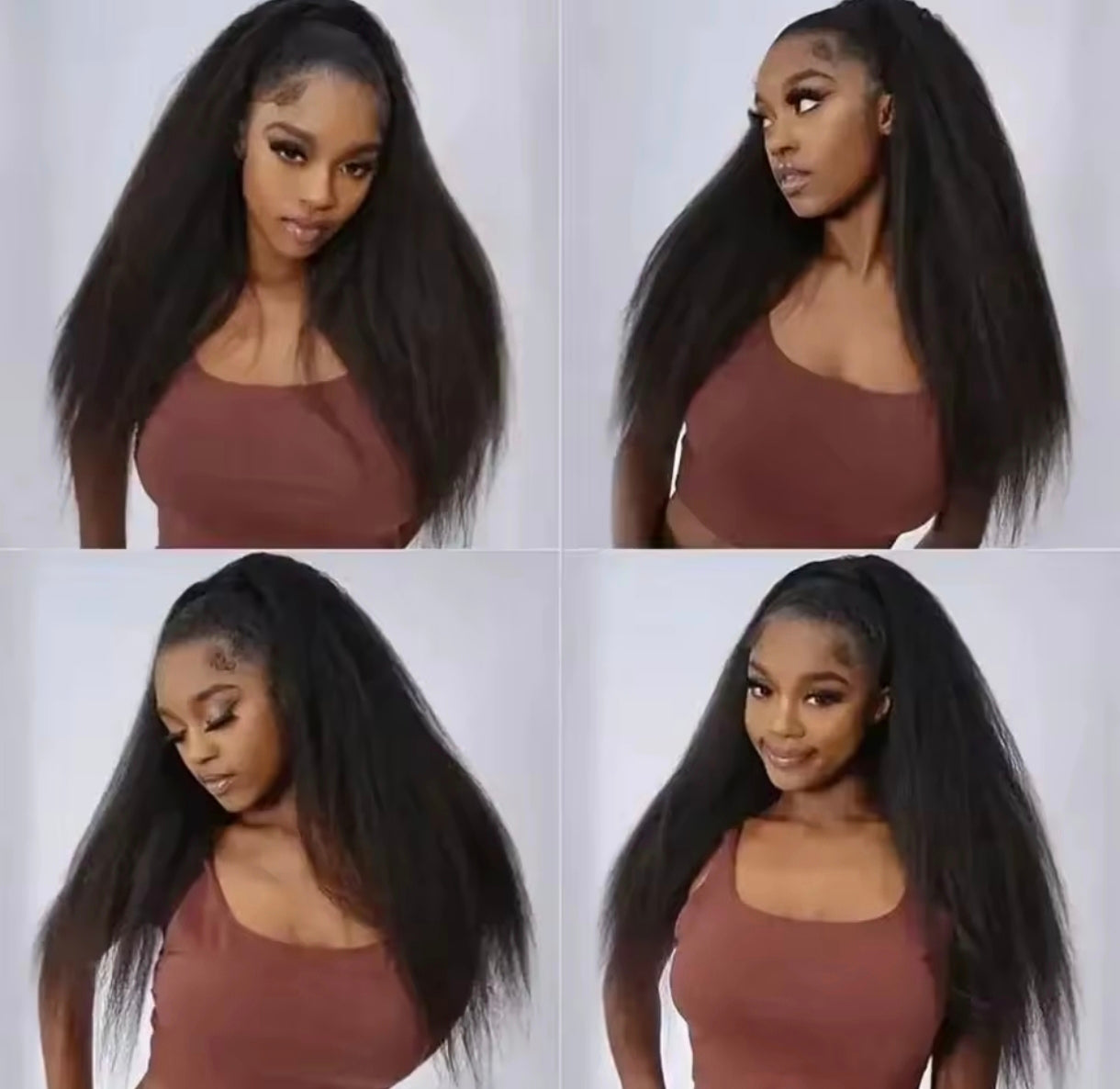 Meia Peruca Crespo Liso  – Volume, Versatilidade e Naturalidade em Segundos!