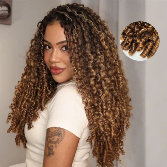 Half Wig Burmese Curly – Piano (Tricolor)