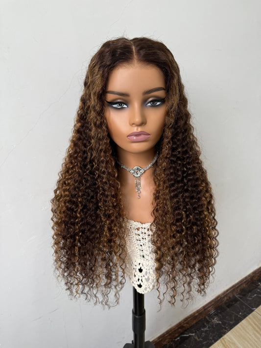 Peruca de Renda Transparente 7x5 – Sem Cola, Pronta a Usar, Invisível