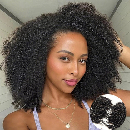 Crochet Afro Curly – Preto Natural (#1B)