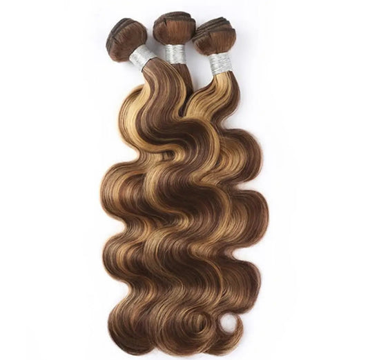 Extensões de Cabelo Humano Brasileiro Body Wave - tricolor