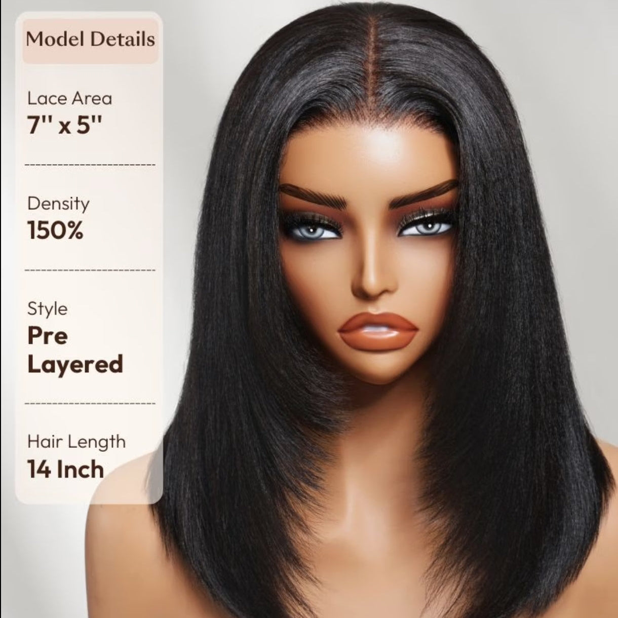 Peruca Bob Yaki – Preto Natural (#1B)