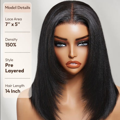 Peruca Bob Yaki – Preto Natural (#1B)