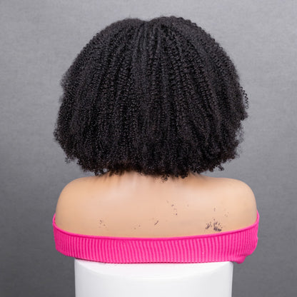 Peruca Cacheada Ombre Curta – Cabelo Humano