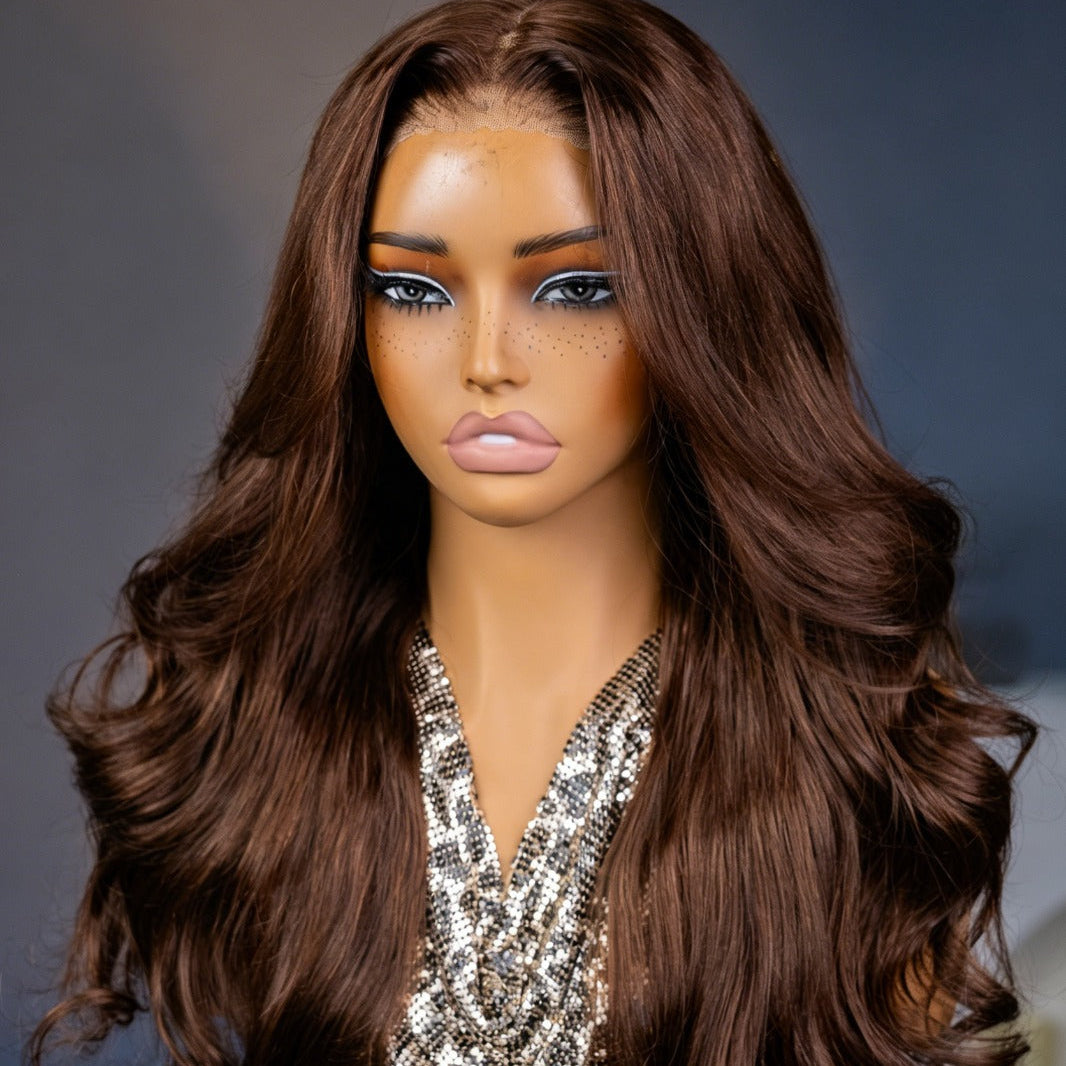 Peruca Wear Go Body Wave – Castanho Chocolate (#4)