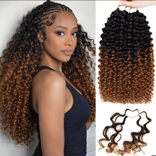 Crochet Kinky curly – Castanho Ombré
