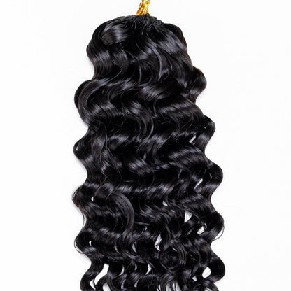 Crochet Water Wave – Preto Natural (#1B)
