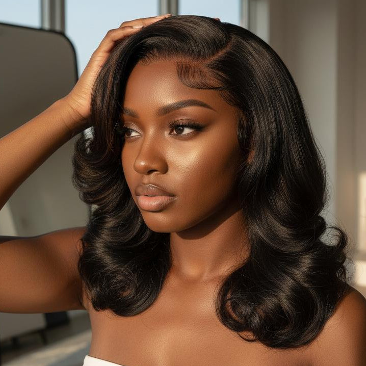 Peruca Bob Ondas de Luxo- 4 cores