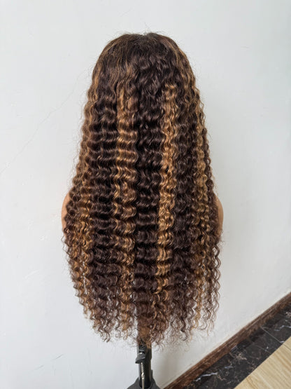 Peruca de Renda Transparente 7x5 – Sem Cola, Pronta a Usar, Invisível