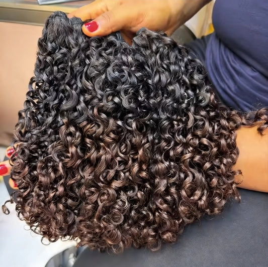 Extensões Pixie – Castanho Ombré