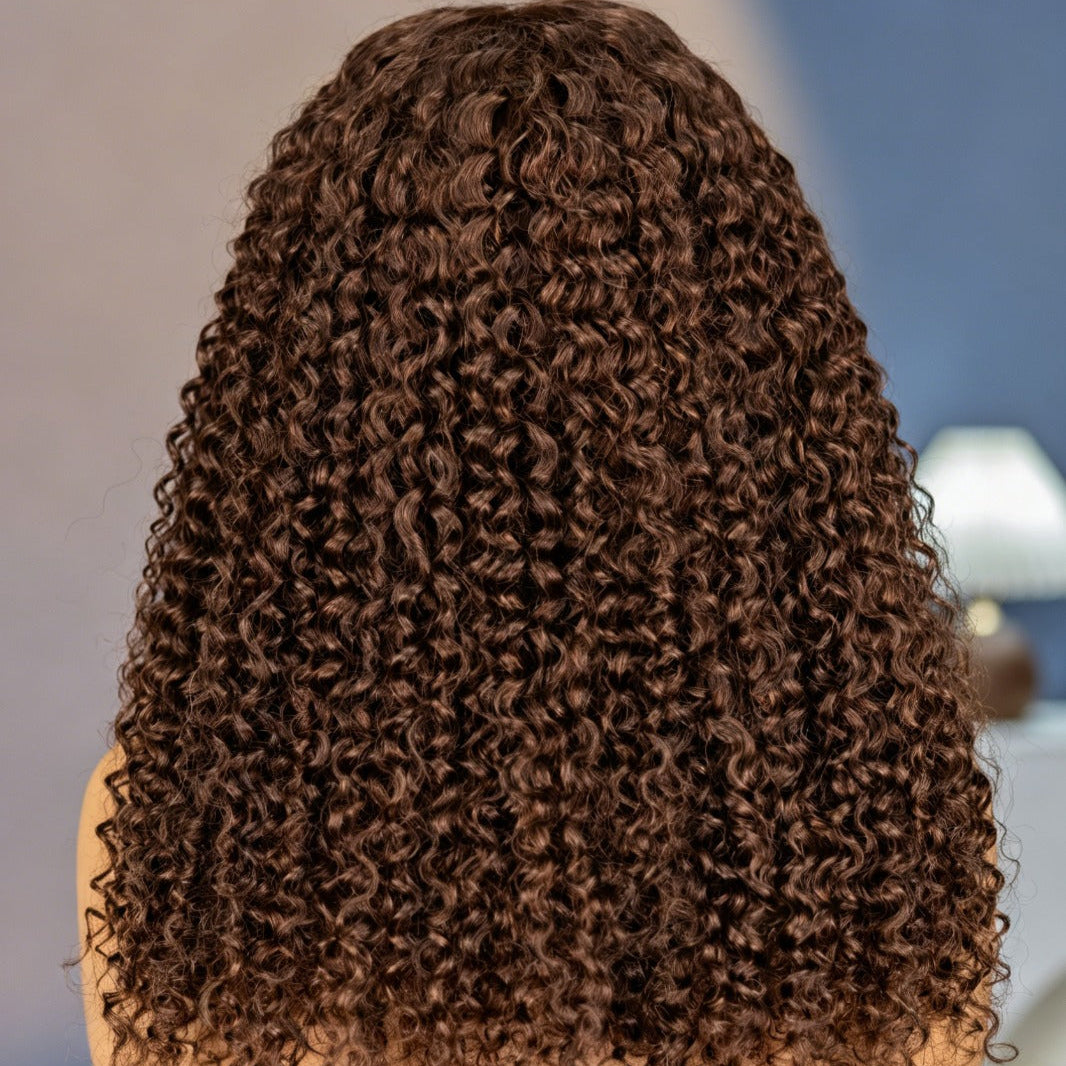 Peruca Wear Go Kinky Curly – Castanho Chocolate (#4)