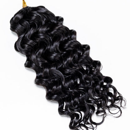 Crochet Water Wave – Preto Natural (#1B)