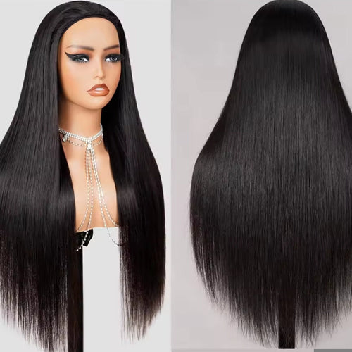 Half Wig Liso – Preto Natural (#1B)