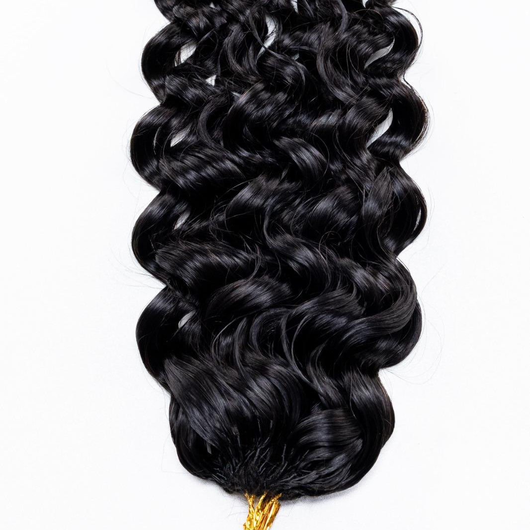 Crochet Water Wave – Preto Natural (#1B)