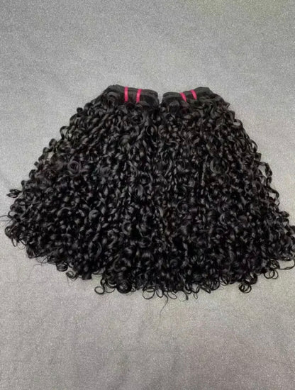 Extensões de Cabelo Humano Pixie cor natural