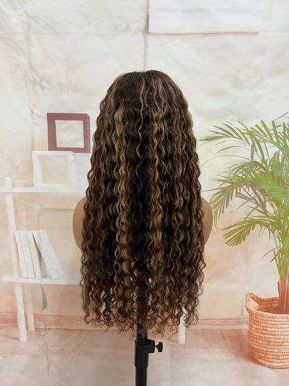 Peruca de Renda Transparente 7x5 – Sem Cola, Pronta a Usar, Invisível