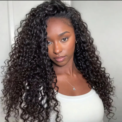 Half Wig Water Wave – Preto Natural (#1B)