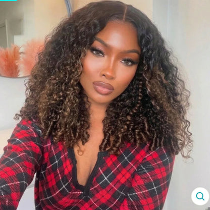 Peruca Wear Go Burmese Curly – Castanho Ombrê