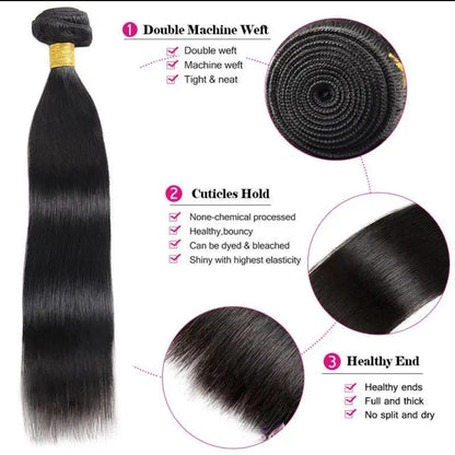 Extensões Liso – Preto Natural (#1B)