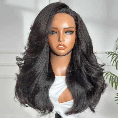 Peruca Parte V Kinky Straight Ondulado – Preto Natural (#1B)