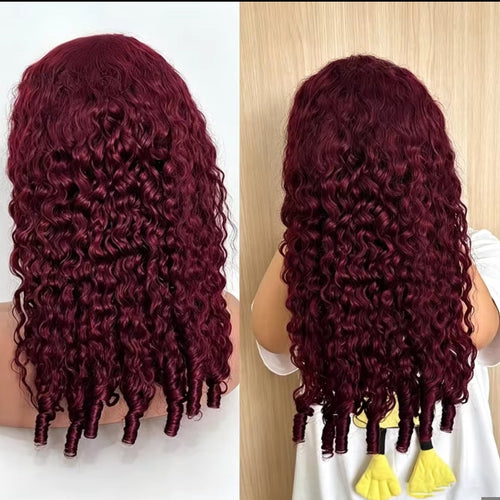 Half Wig Burmese Curly – Vermelho Borgonha (#99J)